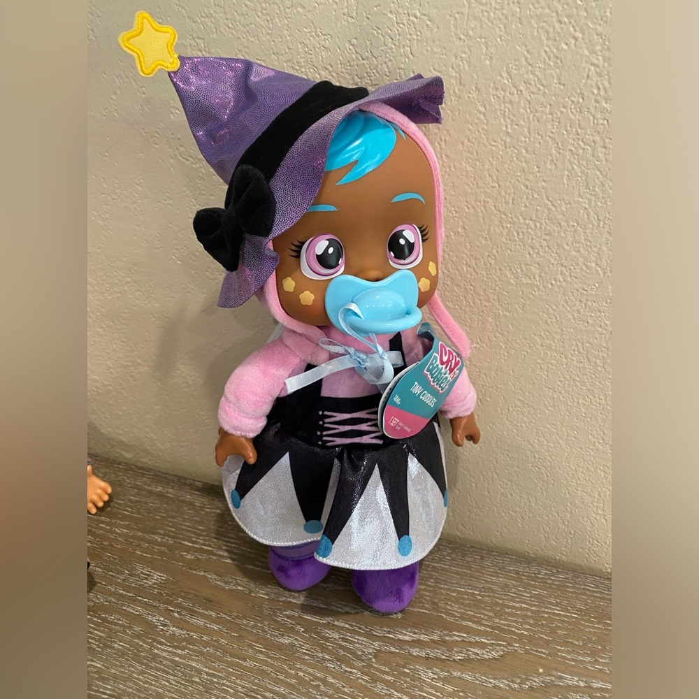 Cry babies Halloween Witch, baby doll with tags